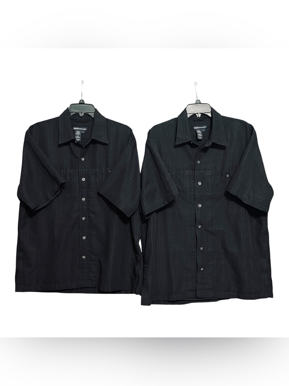 5.11 Tactical Series Large Button Down Short Sleeve Shirts 2 Bundle Polyester